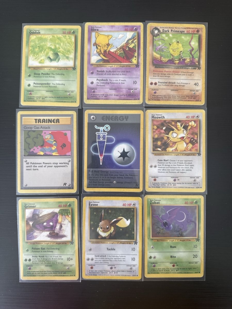 Karten: 9 Pokemon Karten Team Rocket Set  – Gebraucht aus Rüegsauschachen von cla_kch5