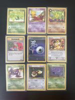 9 Pokemon Karten Team Rocket Set 