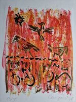 GRETA LEUZINGER LITHOGRAPHIE SIGNIERT NUMMERIERT
