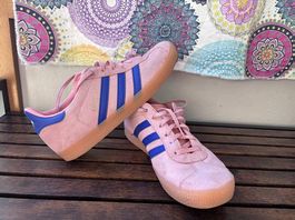 adidas Gazelle Sneakers rosa/blau Grösse 38