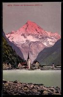 Flüelen, Blick auf Kirche und See mit B