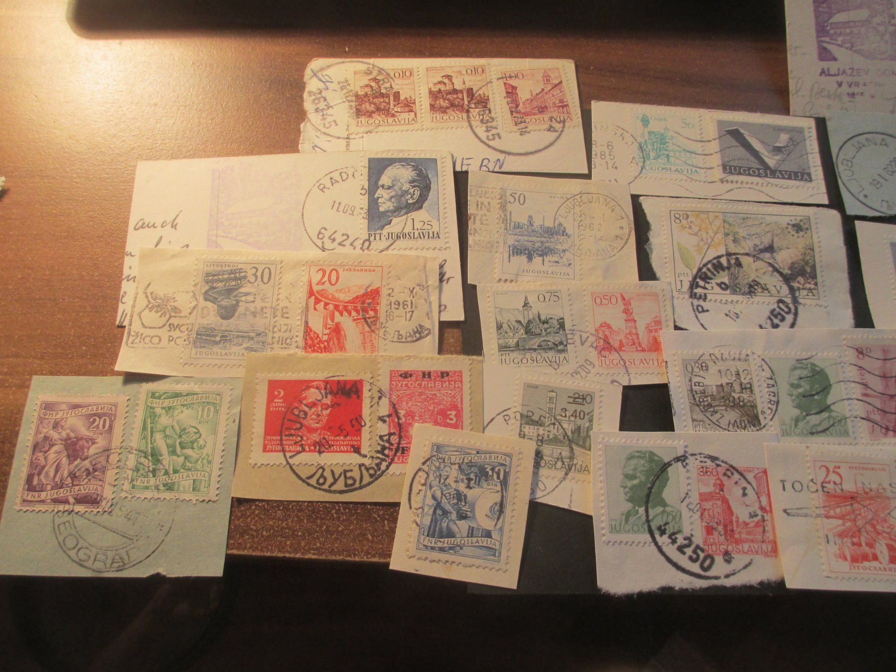 Alle Briefmarken: Briefmarken auf Papier Jugoslawien – Gebraucht aus Hasle LU von Flamme6 1