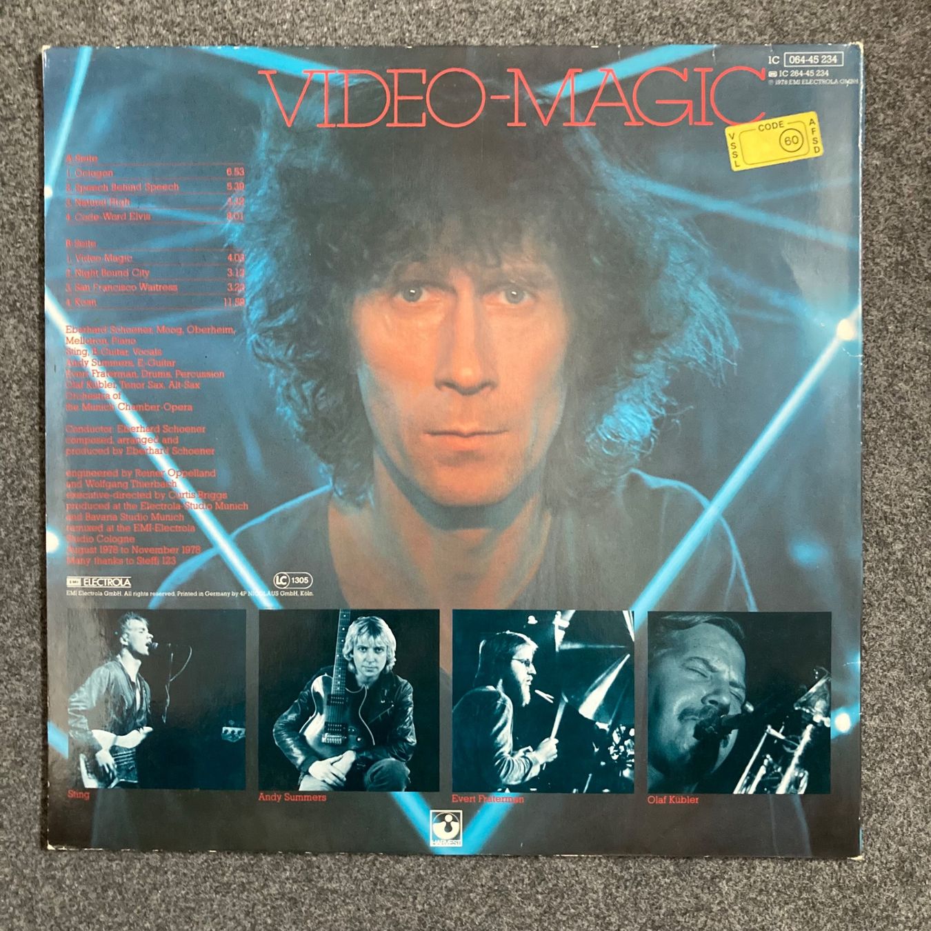 Dischi in vinile: Eberhard Schoener - Video-Magic - LP - 1978 – Usato da dachsen venduto da oheio 2