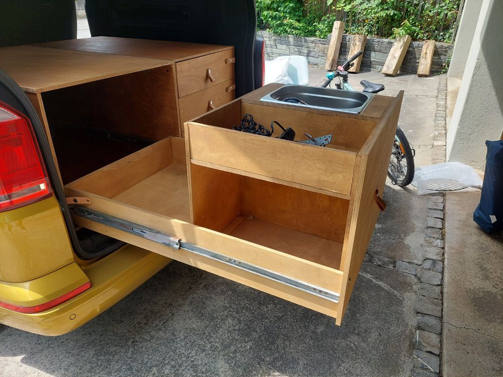 VW Sonstiges Fahrzeugzubehör: Camping Möble VW T6 3xSchublade/Kühlschrank/Wasseranlage – Gebraucht aus Küsnacht ZH von arcane-rider 2
