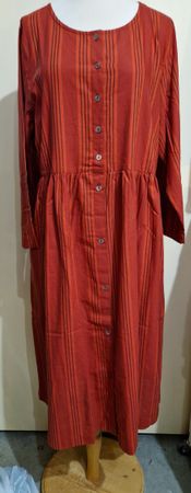 Neues Gudrun Sjöden Kleid "Sofia", Gr. L, rot-schwarz gestr.