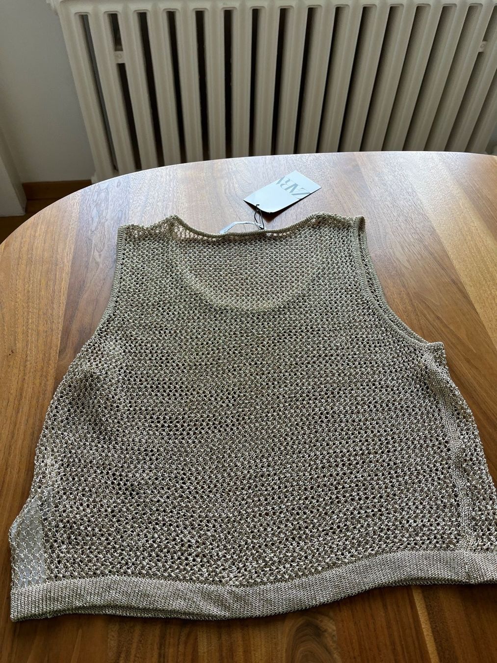 Zara Top: Neu ZARA METALLIC THREAD KNIT TOP,  M – Nuovo e nell'imballaggio originale da Wilen b. Wollerau venduto da rosmarin13 5