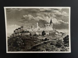 AK ZH Regensberg um 1720, nach einem Kupferstich