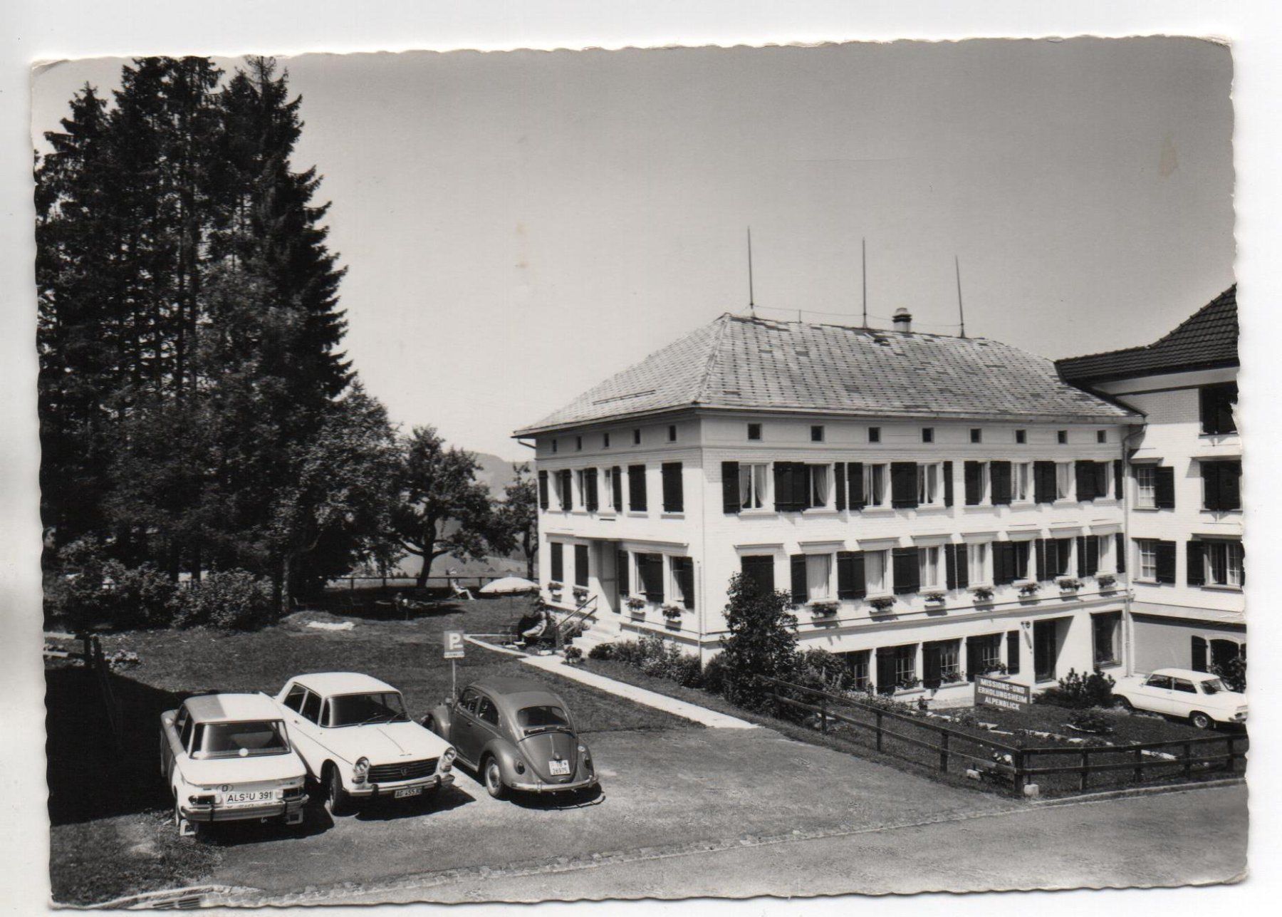 Cartoline postali: HEMBERG Erholungsheim Alpenblick, Auto – Nuovo (secondo la descrizione) da Jona venduto da philajona