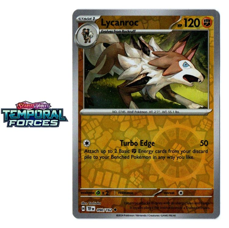 Temporal Forces Lycanroc Wolwerock Reverse Holo 090/162 EN Kaufen auf