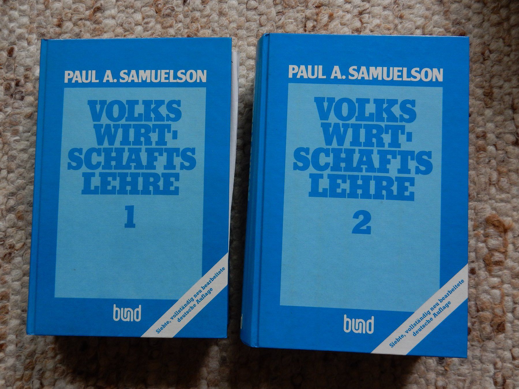 Bücher: Volkswirtschaftslehre 1 + 2 Paul A. Samuelson Studium – Gebraucht aus Jona von JOberg_25 8