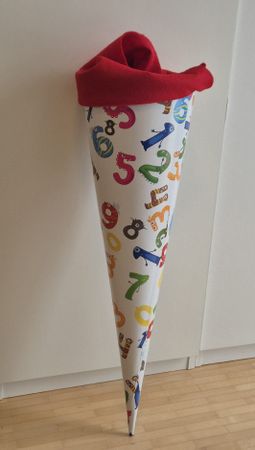 Schultüte / Zuckertüte „Zahlenmonster“ – 70 cm – Top Zustand