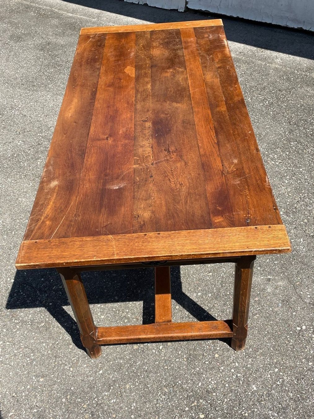 Tische: Klostertisch, Stil, Tisch  mit 2 Schubladen, 190 x 86 Eiche – Gebraucht aus Koblenz von Kbaldinger 5