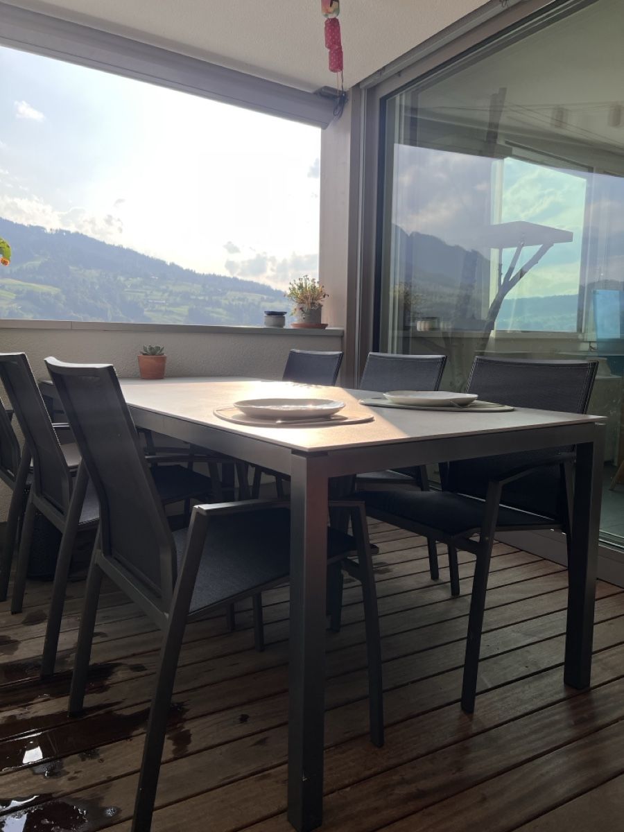 Tavoli: Gartentisch mit 6 Stühlen Aluminium robust – Usato da Horw venduto da JasminIsenschmid