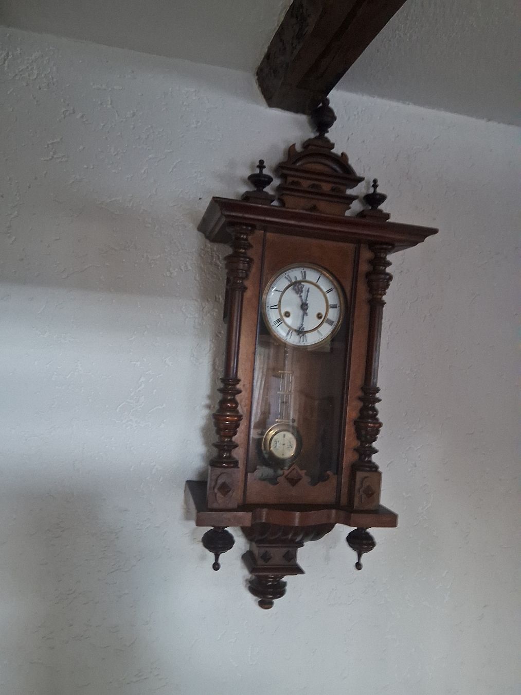 Orologi da terra & Orologi da parete: Wanduhr defekt antik – Difettoso da biel/bienne venduto da Simustauffer 1
