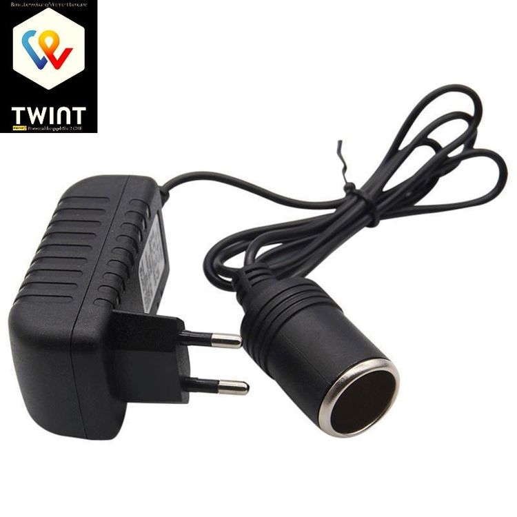 12V 1A Auto-Adapter Mit Zigarettenanzünder - Kompakter Spannungswandler Für Navi, Dashcam & Co.