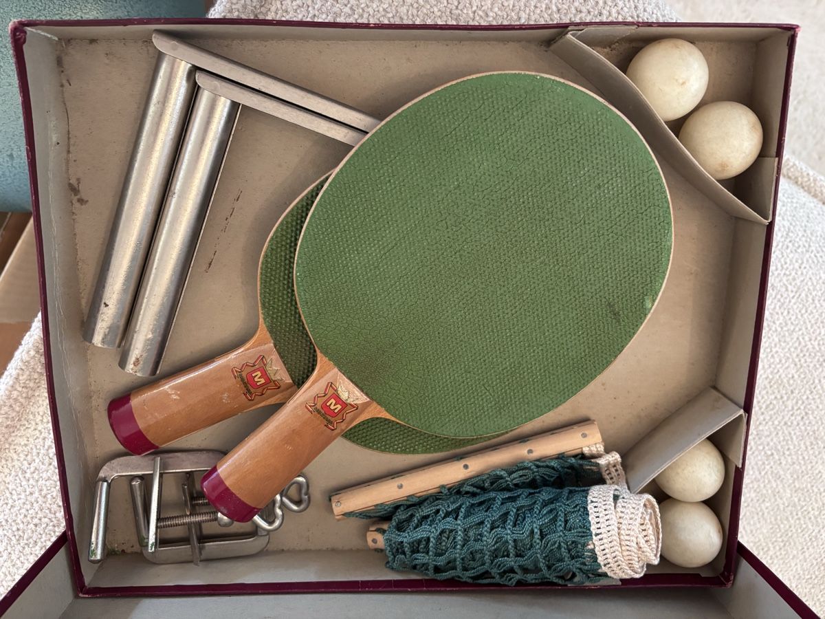 Giochi: Ping Pong Set Antik – Usato da Binningen venduto da Goldsmith8 1