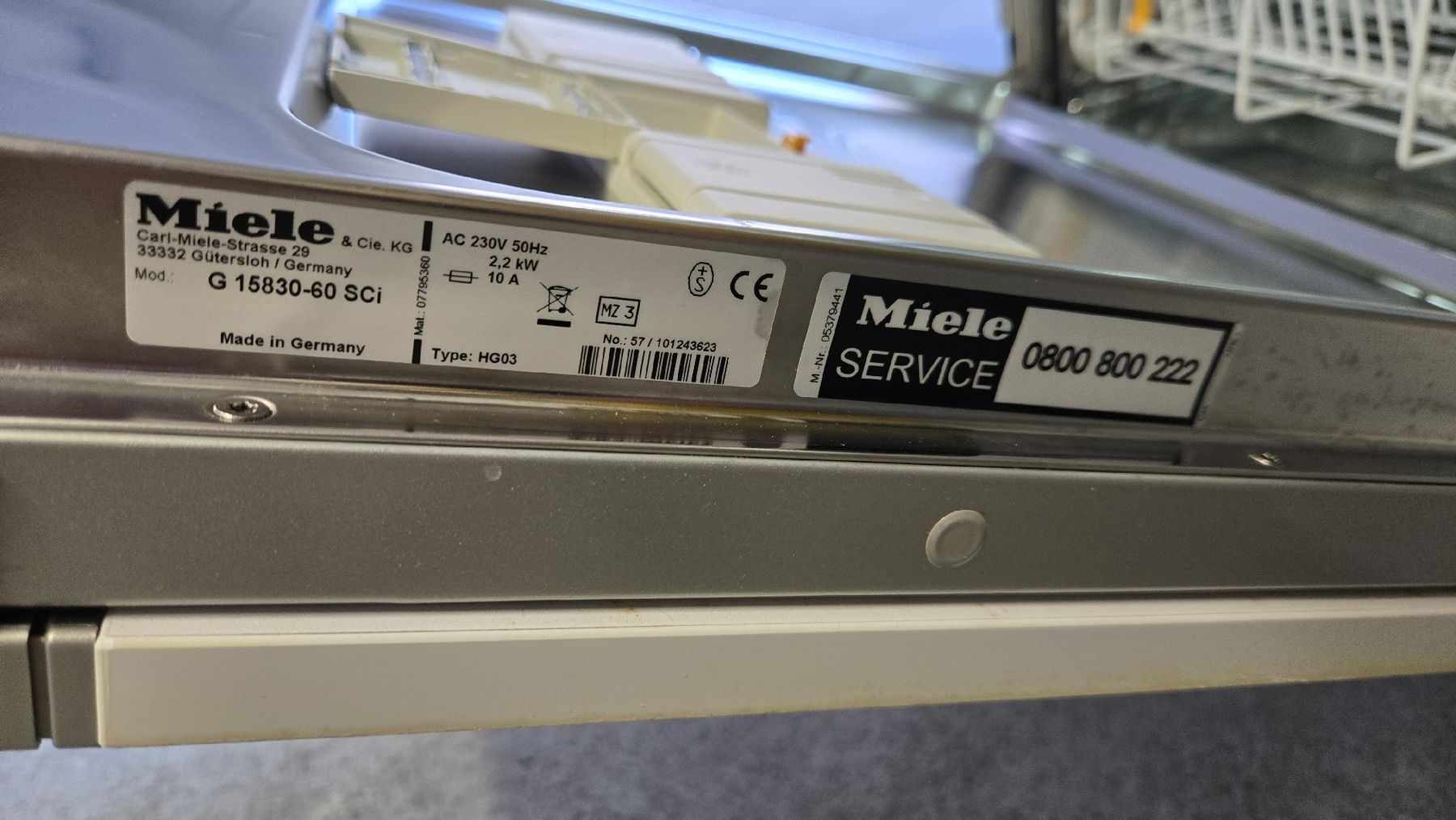 Geschirrspüler: Geschirrspüler Miele G 15830-60 SCi – Gebraucht aus Rümlang von Idre 5