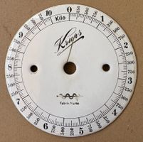 EMAILLE ZIFFERBLATT KRUPS KÜCHENWAAGE