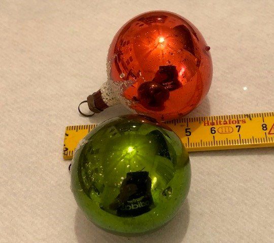 Tutte le decorazioni: Duo antike, kleine Weihnachtskugeln mit Schnee-Glitzer – Usato da Gossau/ZH venduto da amazonas66 1