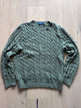 Polo Ralph Lauren Classic Cable Knit / Sage Green / Grösse M