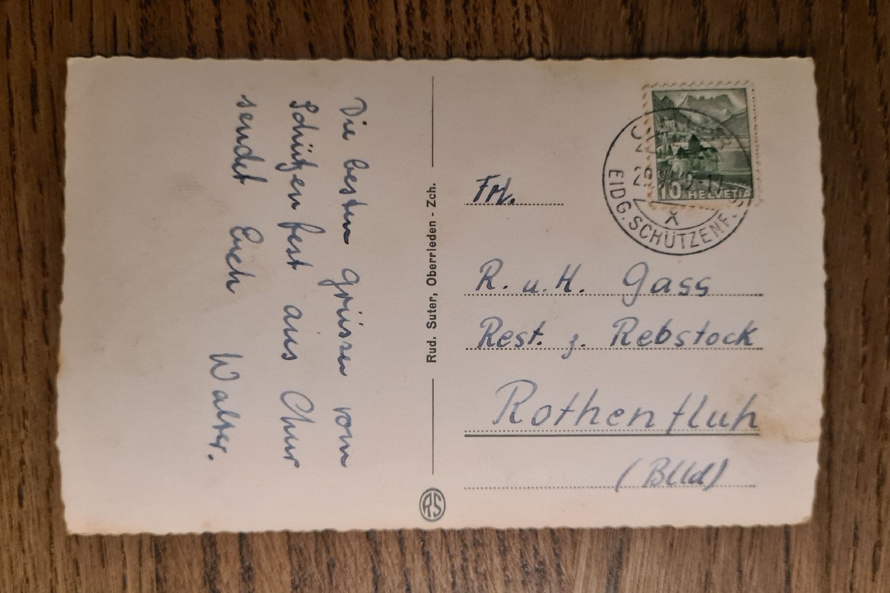 Cartoline postali: Chur Eidg. Schützenfest 1949 – Usato da Ebikon venduto da Donar50 2
