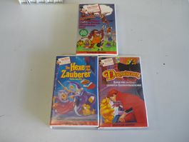 3x VHS Sammler Edition Walt Disney Dornröschen Hexe Zauberer