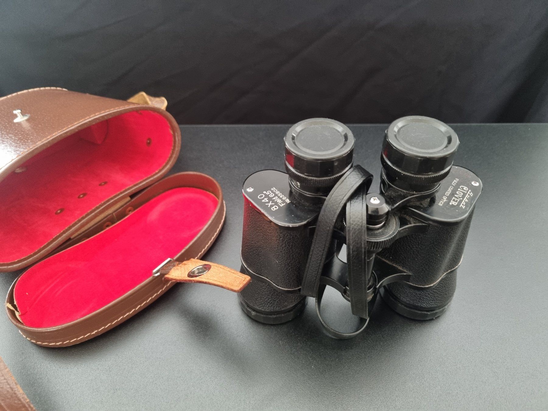 Binocoli: Clover 8x40 Subal Vintage Feldstecher mit Ledertasche – Usato da Lenzburg venduto da freedomky
