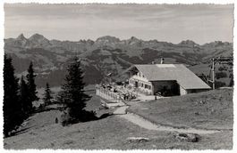 Gstaad, Berghaus Wasserngrat, gelaufen 1948