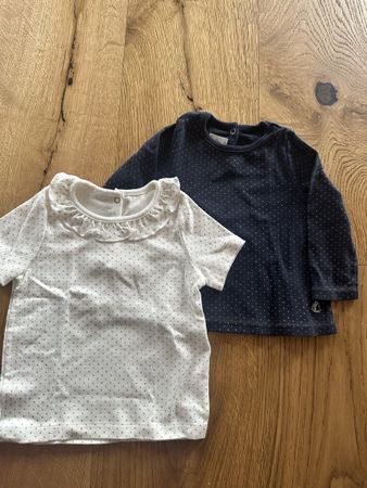Petit Bateau Baby-Shirts, Gr. 68 cm, Top Zustand, 2 Stk