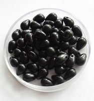 Glastropfen Perlen Schwarz 5x7 mm