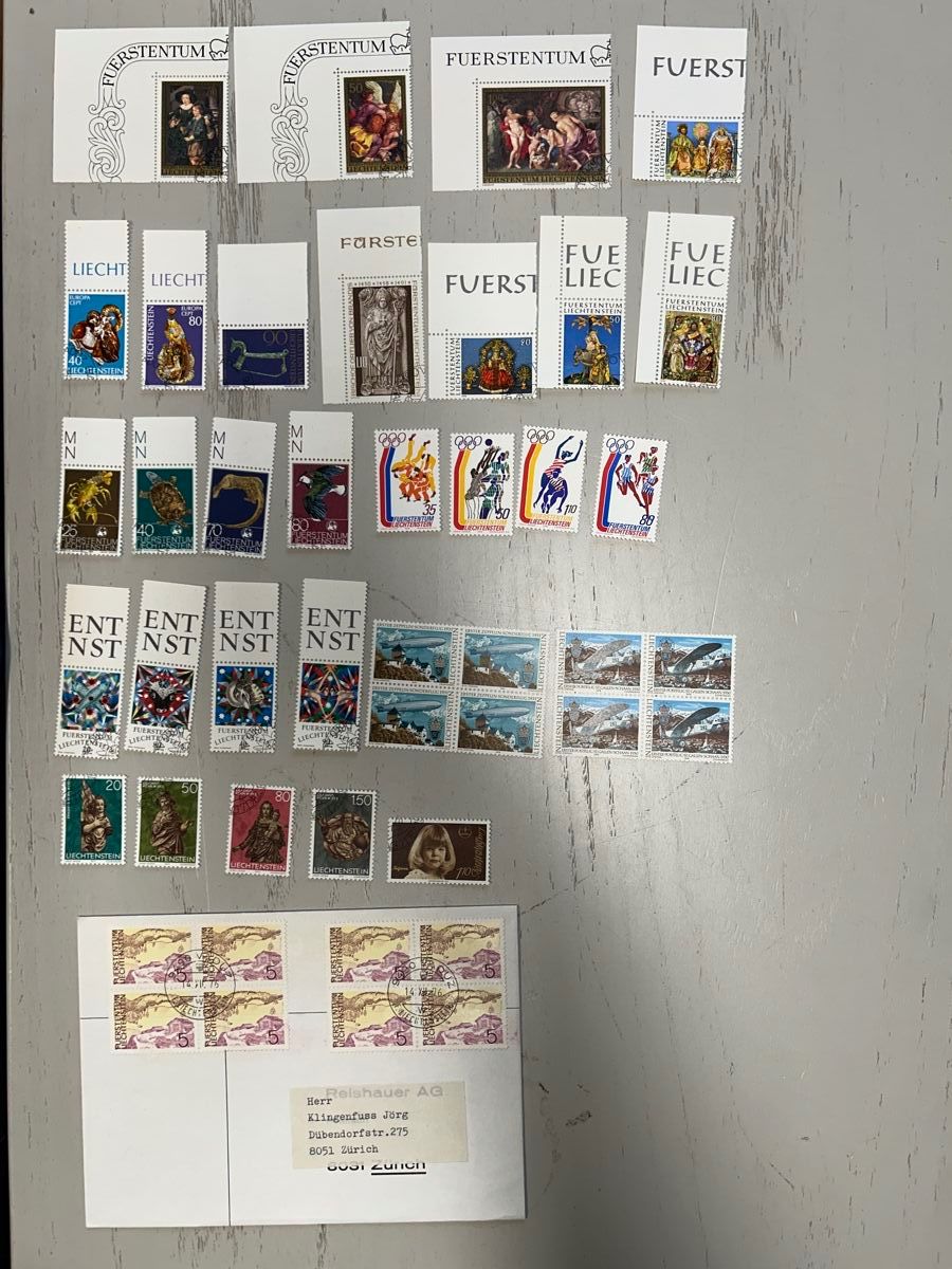 Tutti i francobolli: Briefmarken-Sammlung Liechtenstein – Nuovo (secondo la descrizione) da Gossau ZH venduto da Kustergo 4