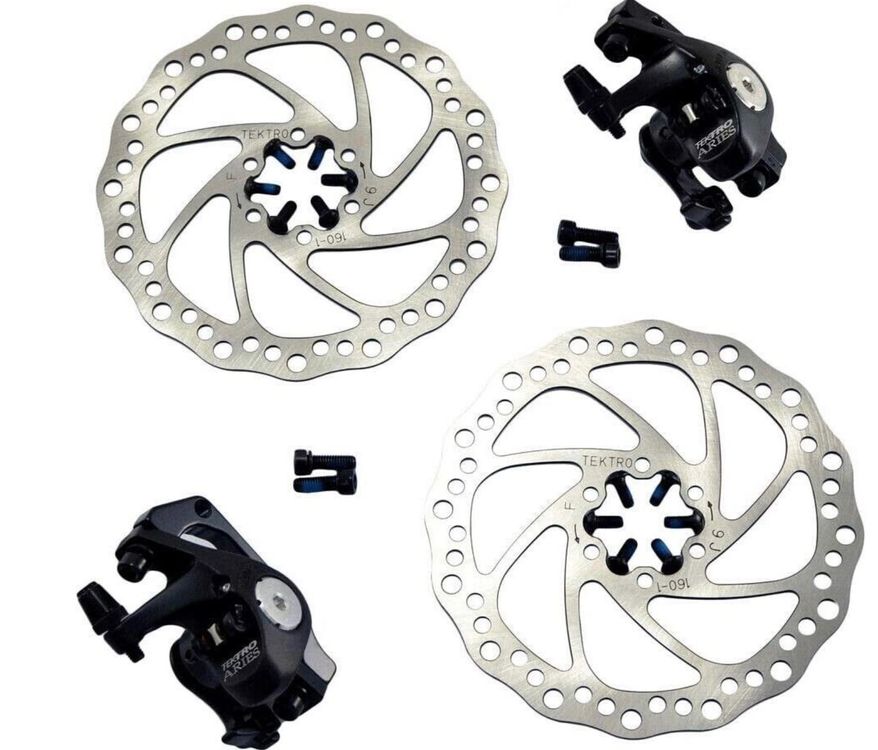 thumbnail image 2 of TEKTRO MIRA MD-C400 Mechanical Disc Brake Set - Road & Cyclocross Bike Brakes With 160mm Rotors 2 of 10