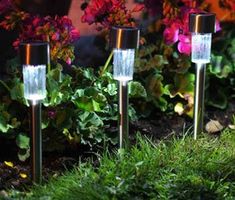 Solar Gartenleuchten Edelstahl LED Wegbeleuchtung...