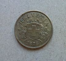 ++ 10 Rappen 1876, gute Erhaltung