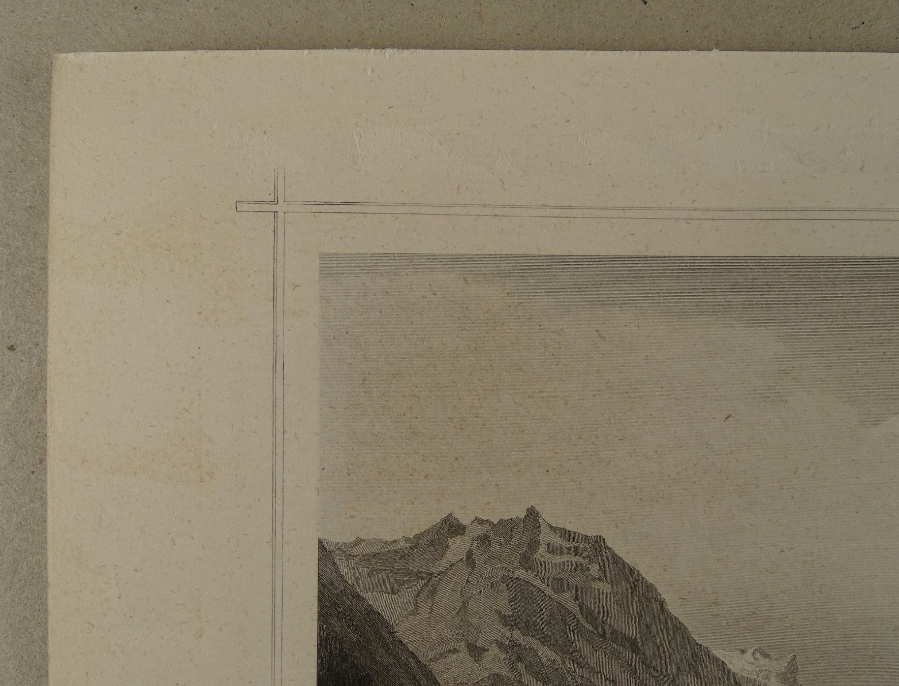 Incisioni: DAS LINTHTAL, GLARUS, STAHLSTICH NACH ROHBOCK 1870 – Usato da Grüningen venduto da Kartensammler 3