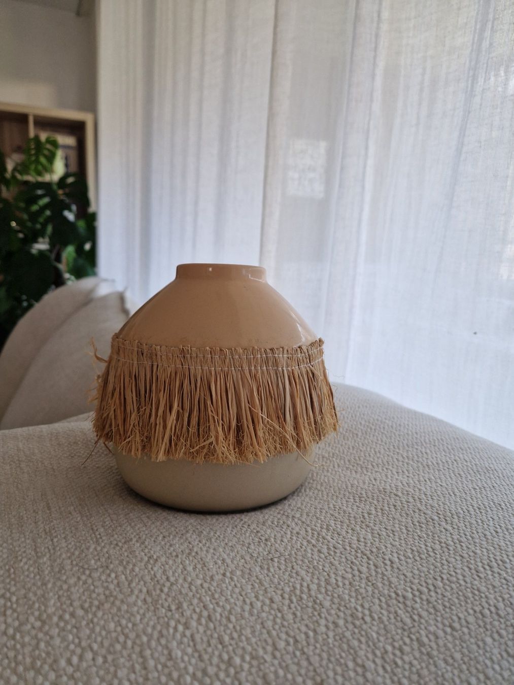 Vase & Récipients: Vase/pot à franges – D'occasion à Collombey par Preloveditems 1