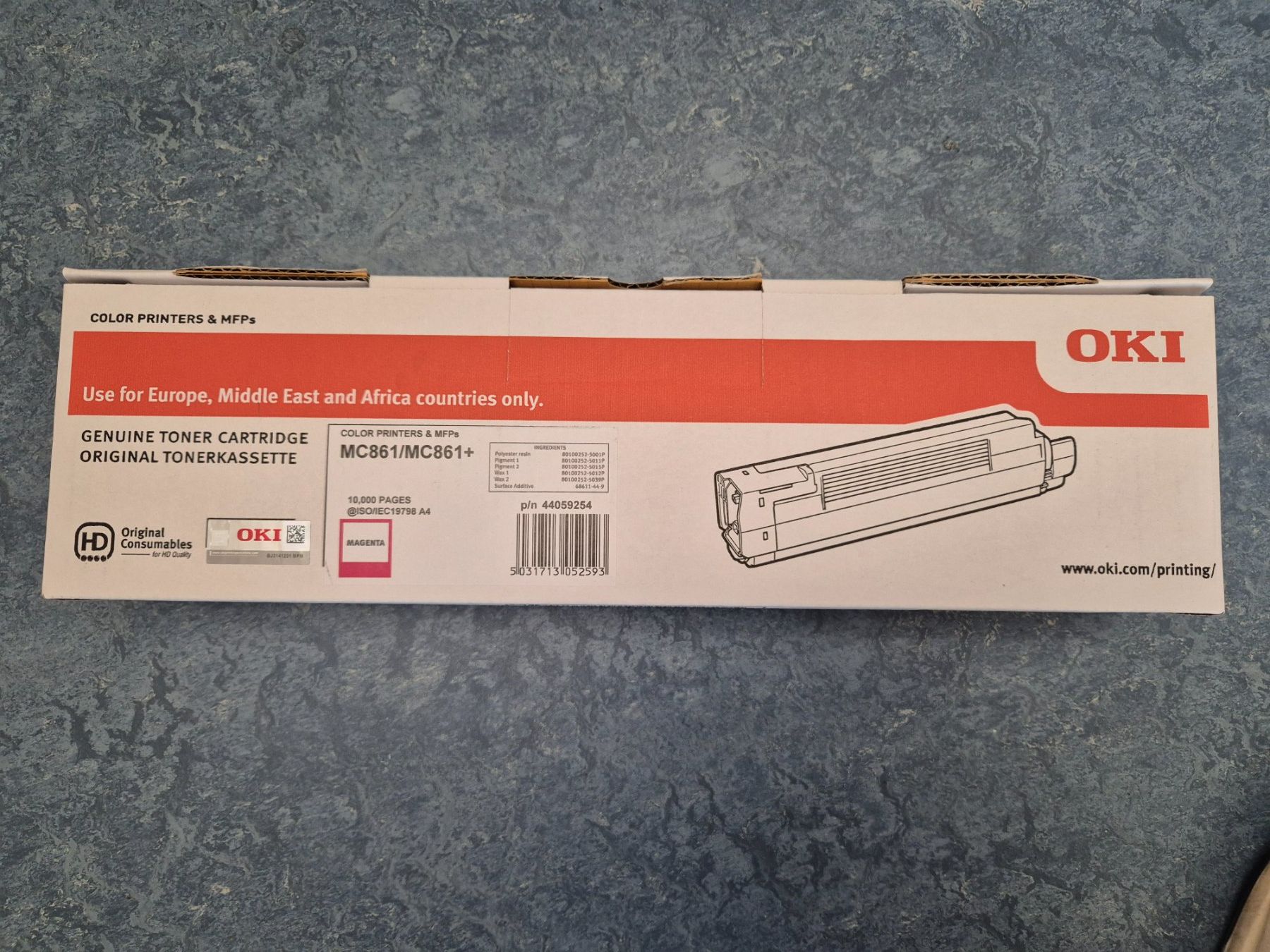 Oki Cartucce per stampanti & toner: OKI Originaltoner Magenta  MC861 MC861+ 10000 Seiten – Nuovo e nell'imballaggio originale da Spiez venduto da Toom1