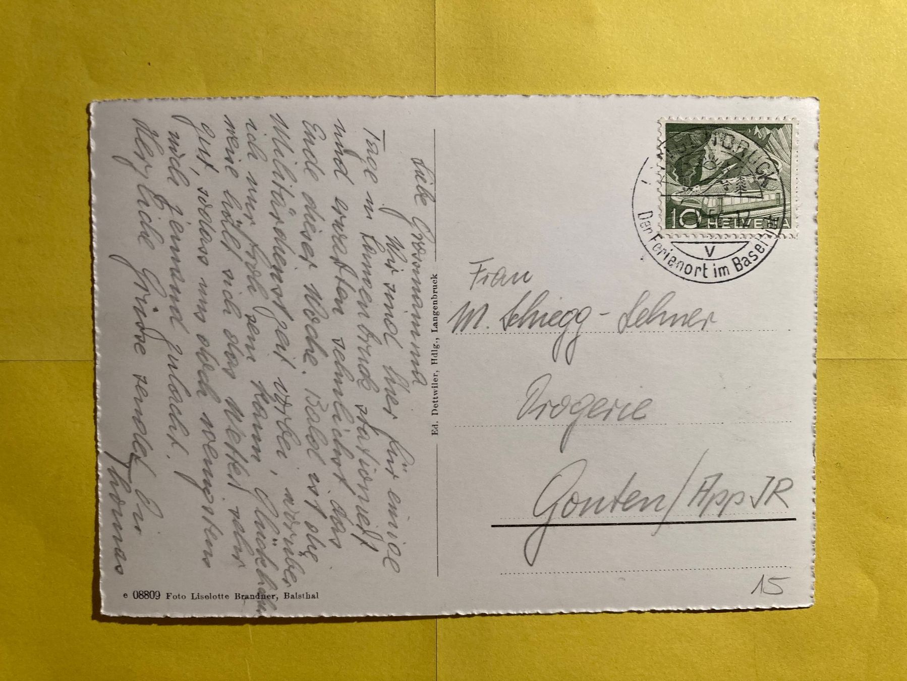 Cartoline postali: AK  Langenbruck ,16. V. 56 - 12 . – Nuovo (secondo la descrizione) da Grabs venduto da paggi01 1