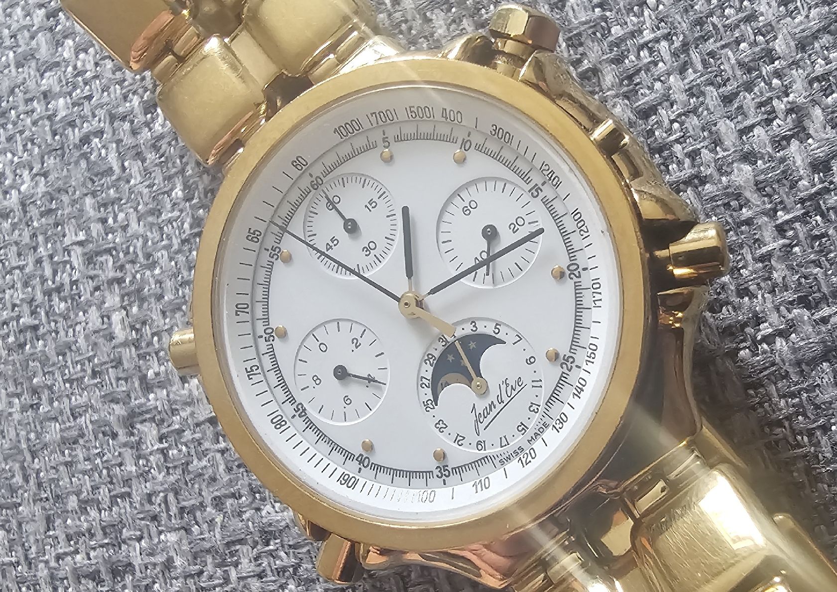Orologi: Jean d'Eve Moon Chrono RARE – Usato da Genève venduto da Fresko01