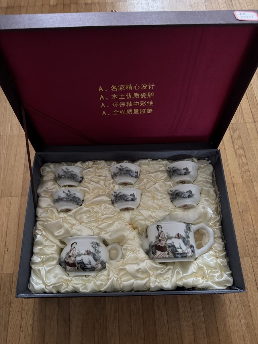 Set di piatti: Chinese Tee set ceramic + hochwertig a Kiste tea – Nuovo e nell'imballaggio originale da Pfäffikon SZ venduto da EMMA0111 2