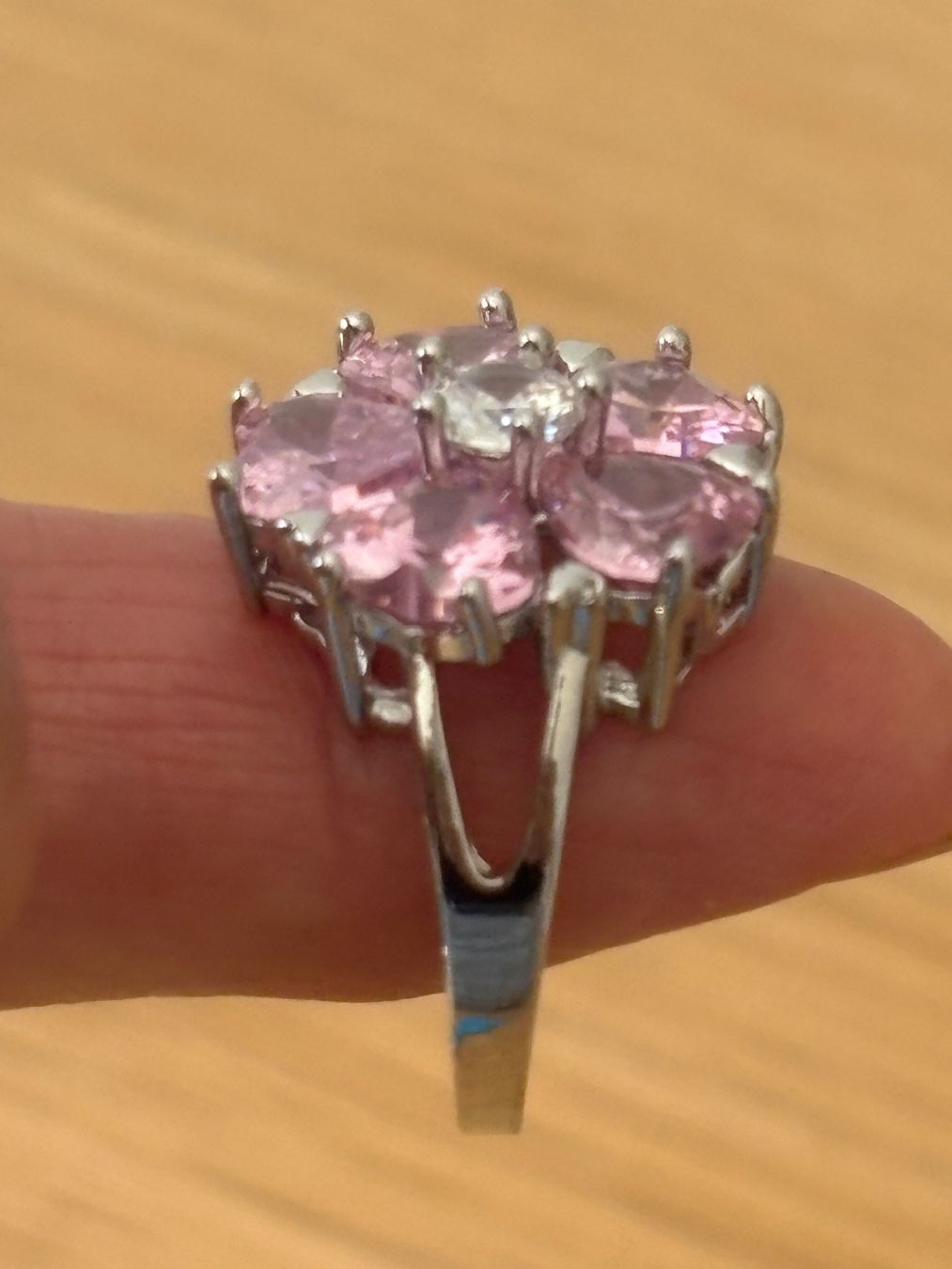 Anelli: Luxus Elegante Gr.19/9 Ring Farbe: Silber/Rosa – Nuovo (secondo la descrizione) da Biel-Bienne venduto da Roserosse13 3