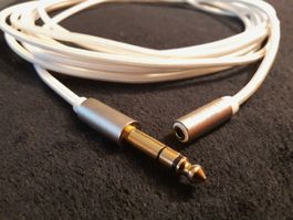 Inakustik Kopfhõrer-Verlängerungskabel, 6.3mm-3.8 buchse 5m
