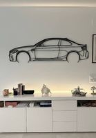 BMW M2C silhouette 3D gigante 170cm  decorazione murale