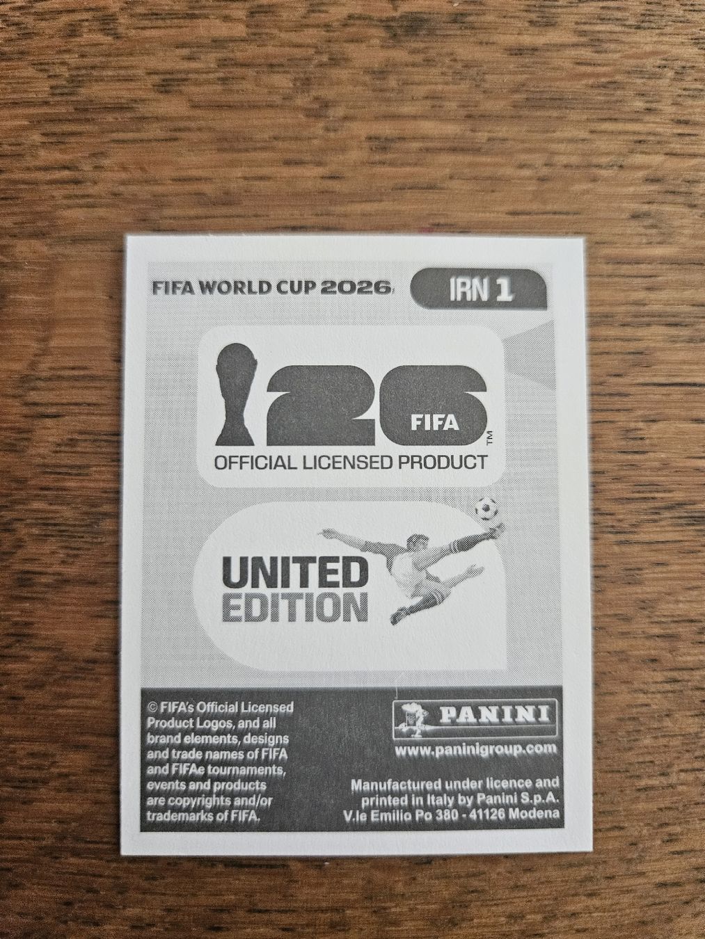 Panini Carte collezionabili: Panini Sticker WM 2026 - IRN 1 – Nuovo (secondo la descrizione) da Reinach BL venduto da BaselStar 1