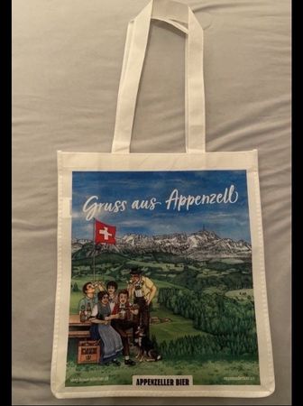 Einkaufstasche Appenzeller Bier weiss Neu