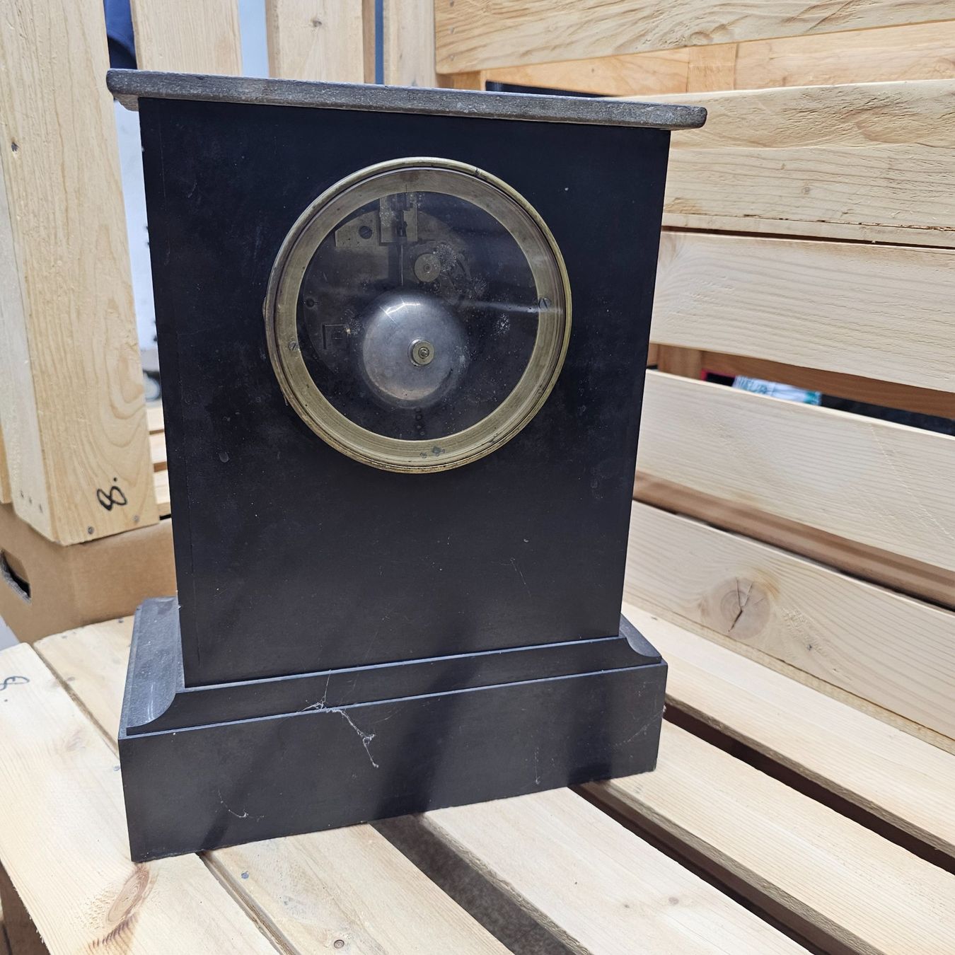 Orologi da terra & Orologi da parete: Pendule ancienne en marbre noir – Usato da Vétroz venduto da ETERNYA.ART 1