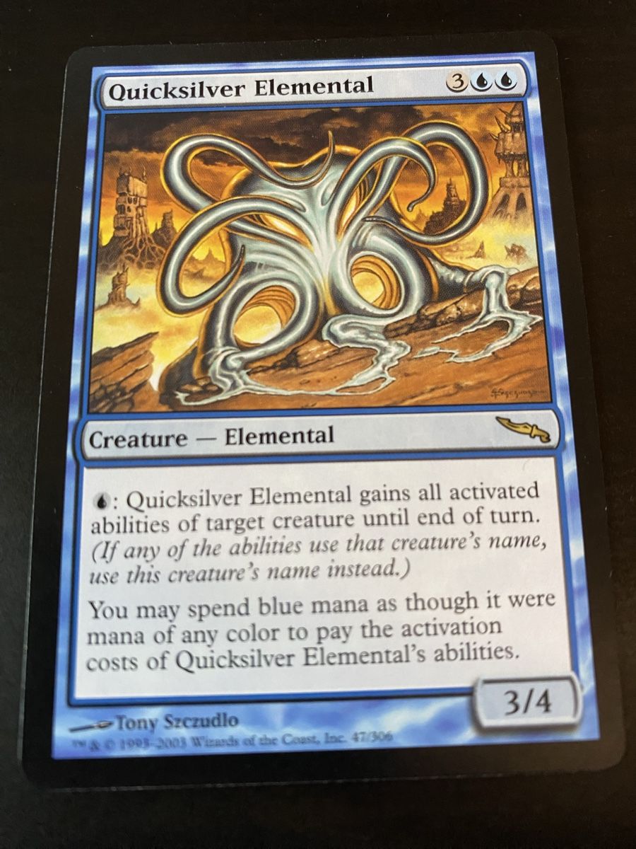 Magic The Gathering Sammelbilder & Trading cards: Quicksilver Elemental – Gebraucht aus Oberglatt ZH von Finlandia1