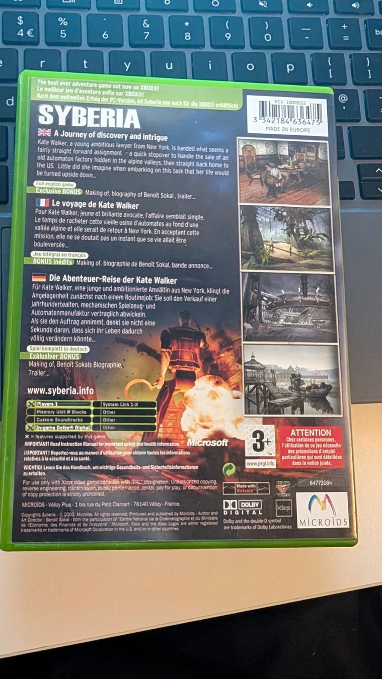 Microsoft Spiele: Syberia - Xbox Game Rare – Gebraucht aus Hünenberg See von SpecialEditionGaming 2