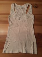 Zebra Basic Dept. Top, Beige, Grösse S