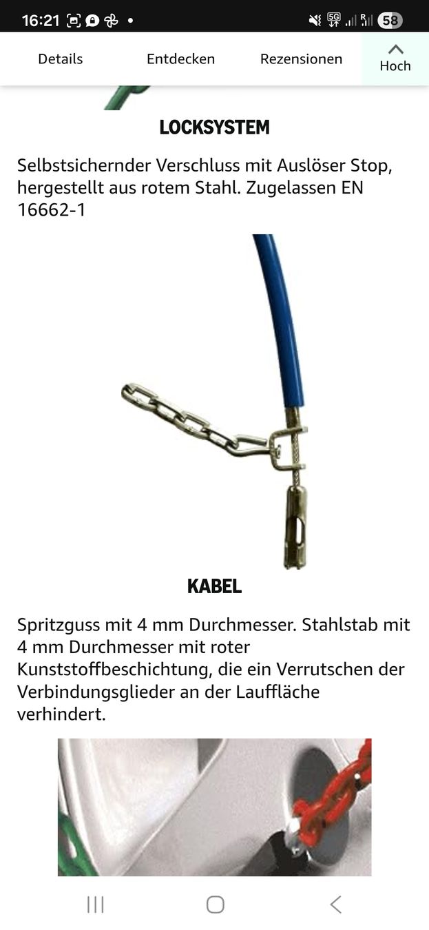 Catene da neve: Schneeketten RD-9 Grösse 100 neu – Nuovo e nell'imballaggio originale da Umiken venduto da fab_rgs7 2